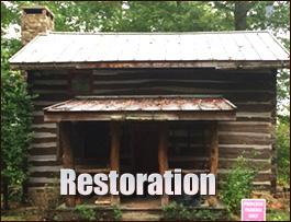Historic Log Cabin Restoration  Polkton, North Carolina